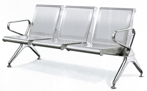 3-link heavy duty non-padded waiting benchBasmart Furnitures 