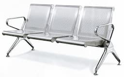 3-link heavy duty non-padded waiting benchBasmart Furnitures 