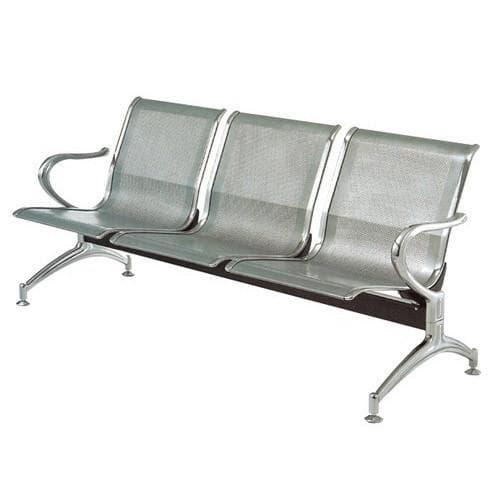 3-link nonpadded metallic waiting benchBasmart Furnitures 