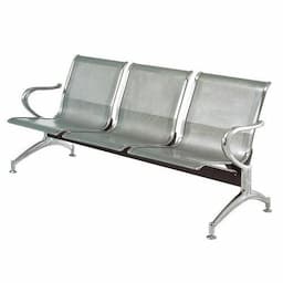 3-link nonpadded metallic waiting benchBasmart Furnitures 