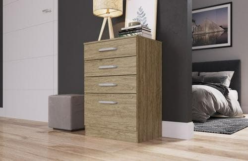 Terry Chest of Drawers (White) Basmart Furnitures 