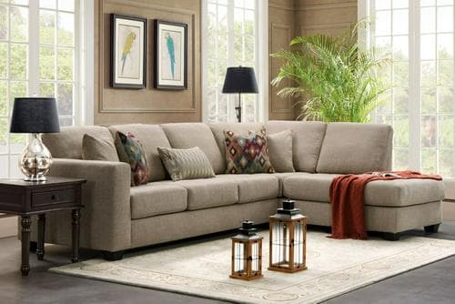 Hazel Fabric Corner Sofa Basmart Furnitures 