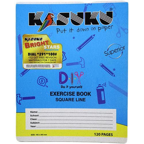 Kasuku Exercise Book Square Line 120 Pages A5 Kasuku Basmart Furnitures 