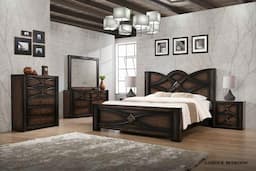 Lamour Queen Bed with 2 Night standsBasmart Furnitures 